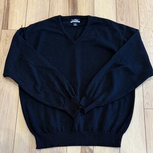 Jos. A. Bank Classic Black V-Neck Sweater